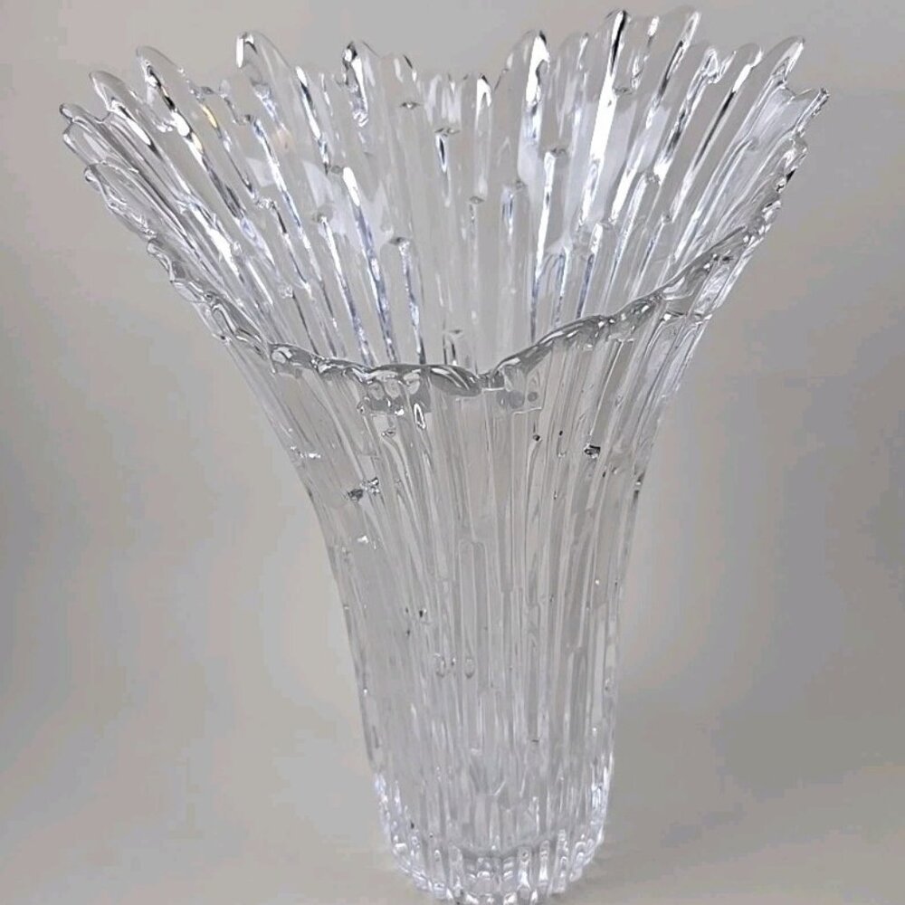 Finnish Humppila Scandinavian Northern Lights Ice Vase Tauno Wirkkala C.1971